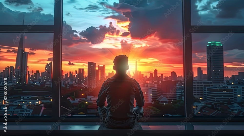 Tranquil Moment in Urban Chaos Tranquil Moment in Urban Chaos