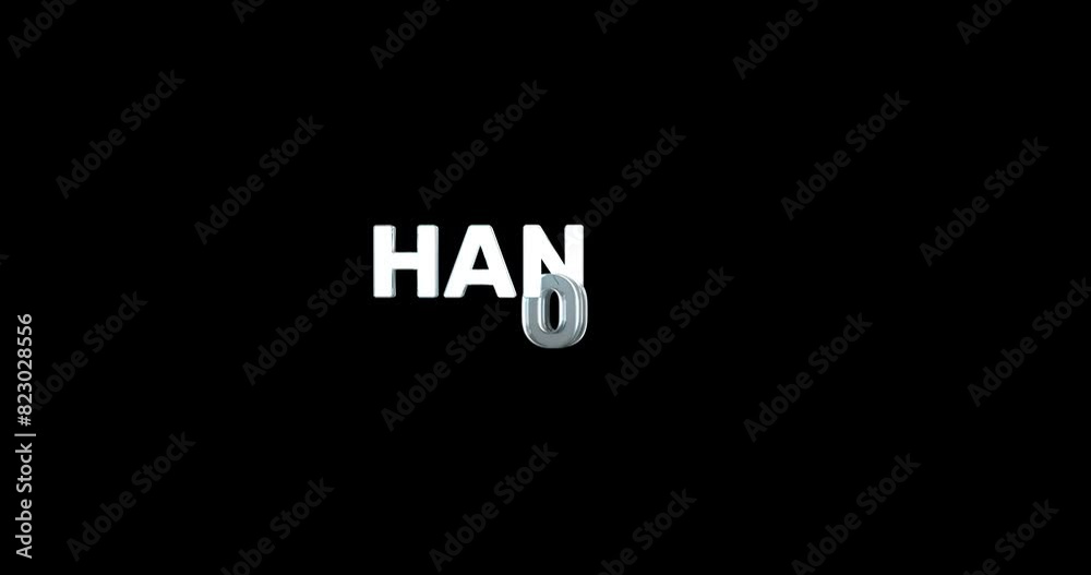 A smooth and high quality, silver 3D text reveal of the capital city A smooth and high quality, silver 3D text reveal of the capital city