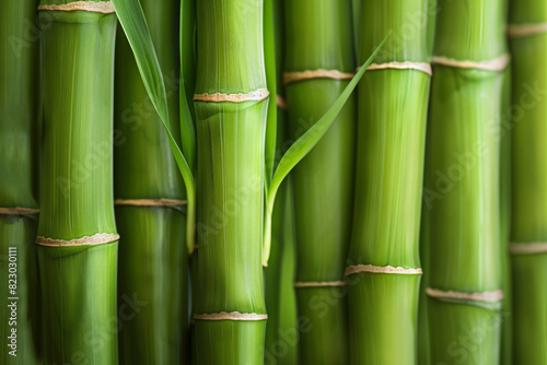 a group of bamboo stems