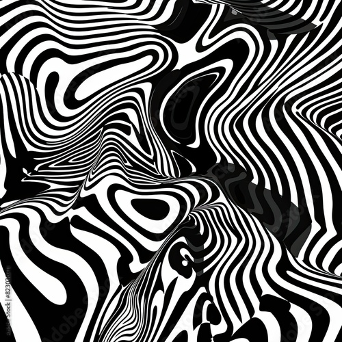 abstract black and white patterns  bold