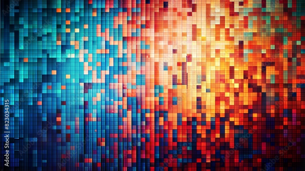 Digital Noise: Randomized pixel noise in varying shades, creating a tech-inspired and edgy abstract effect. Digital noise background