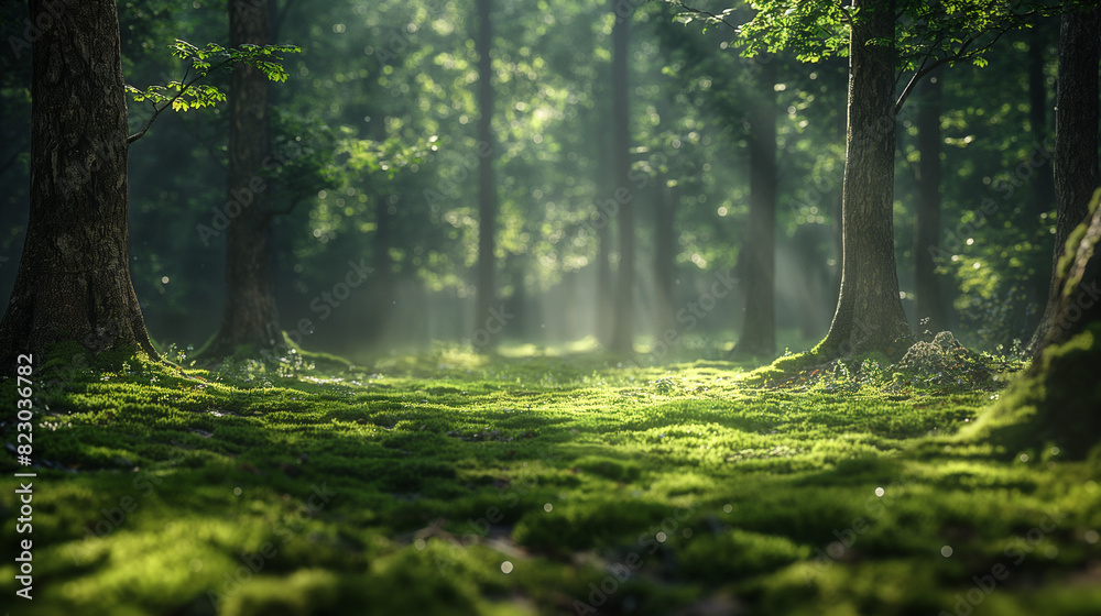 morning in the forest
