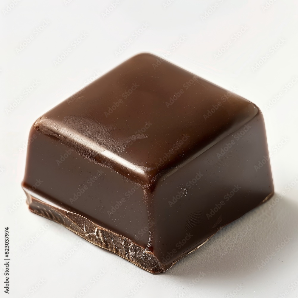 Delicious dark chocolate candy square Delicious dark chocolate candy square