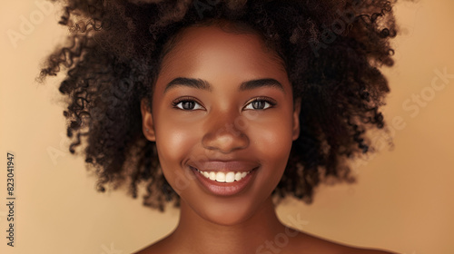 Beautiful black woman . Beauty portrait of african, Generative AI
