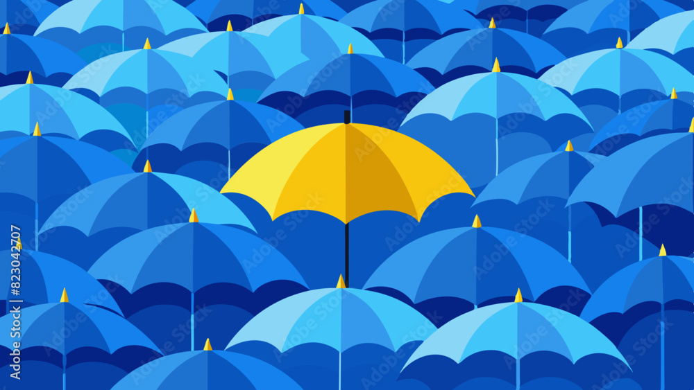 pattern with umbrellas