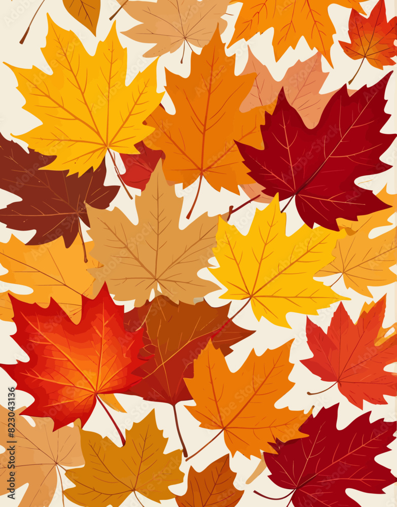 a bunch of different colored leaves on a white background a bunch of different colored leaves on a white background