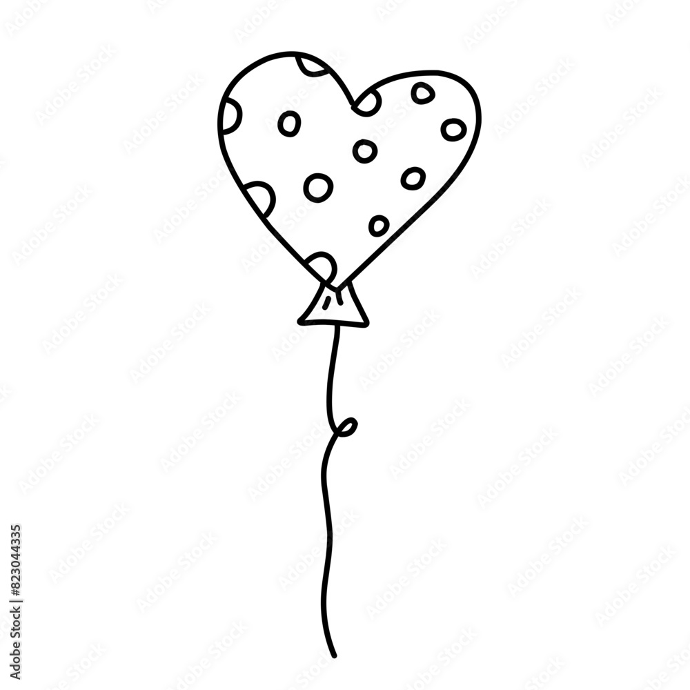 hand drawn party balloon hand drawn party balloon