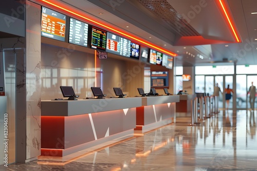 Money Exchange Counter At International Airport