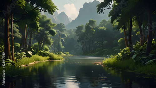 lake in the jungle © Bilal