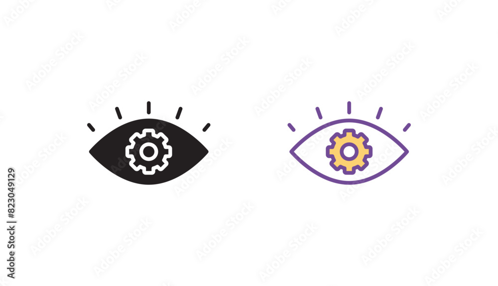 Vision icon design with white background stock illustration Vision icon design with white background stock illustration