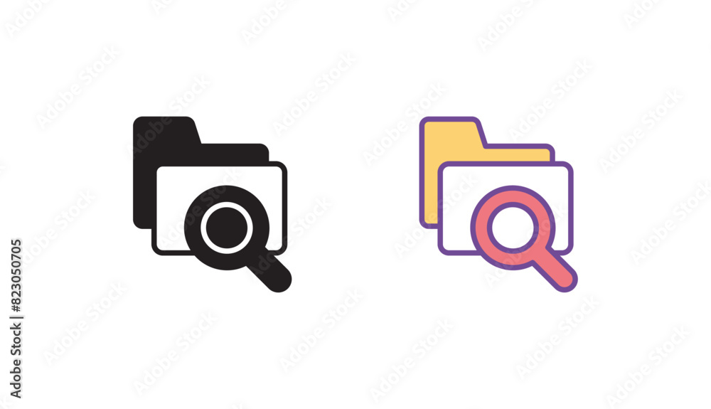Research icon design with white background stock illustration Research icon design with white background stock illustration