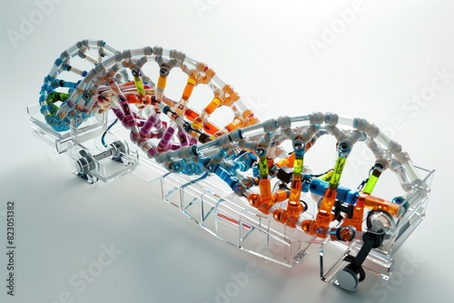 interpretation of genetic variants of DNA, DNA photography on tube photo