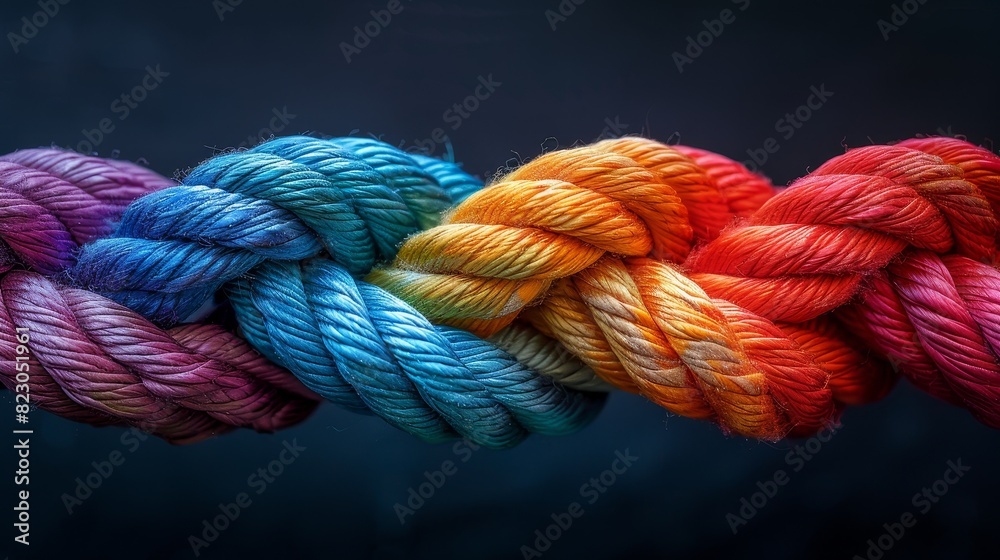 Colorful Rope Knot Colorful Rope Knot