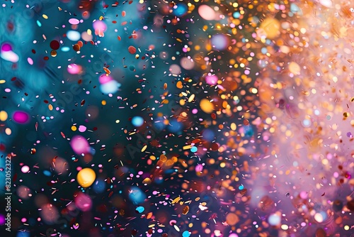 Design a festive confetti background for celebration