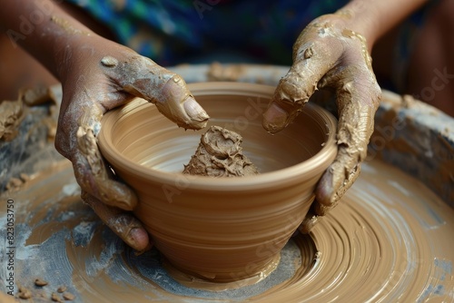 Experiment with pottery making