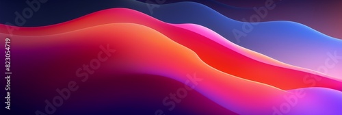  abstract background with colorful waves and gradient, dark purple blue orange pink yellow red background, banner