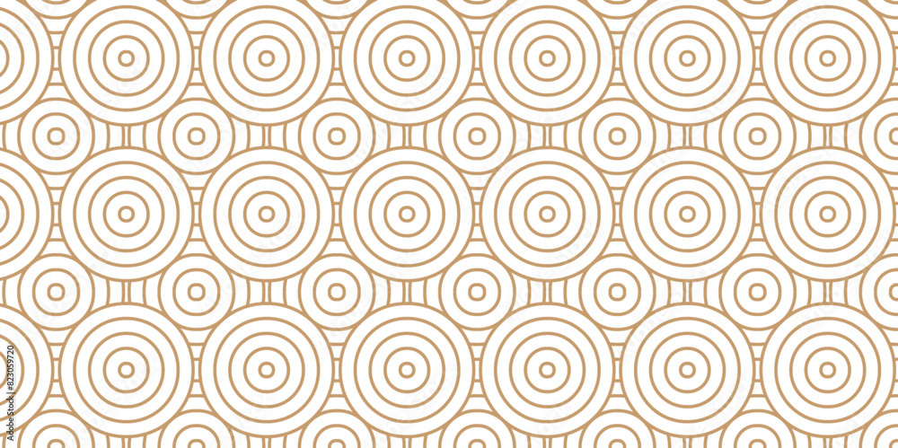 Overlapping Pattern Minimal diamond geometric waves spiral and abstract circle wave line. brown and yellow color seamless tile stripe geometric create retro square line backdrop pattern background. Overlapping Pattern Minimal diamond geometric waves spiral and abstract circle wave line. brown and yellow color seamless tile stripe geometric create retro square line backdrop pattern background.
