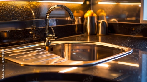 Close-up of a beautifully designed vintage bar sink, isolated white background, studio lighting highlighting its unique features, perfect for advertising kitchen upgrades