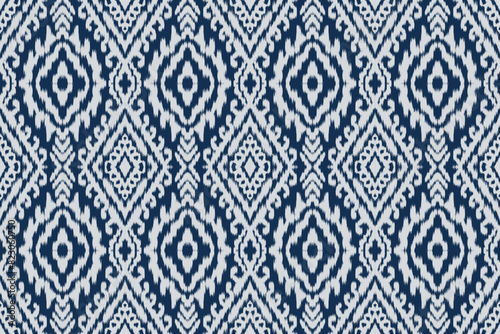Seamless ethnic design, ikat art. beautiful hand drawn Design for textile and printingEthnic pattern.beautiful pattern. folk embroidery,bohemian style,aztec geometric art