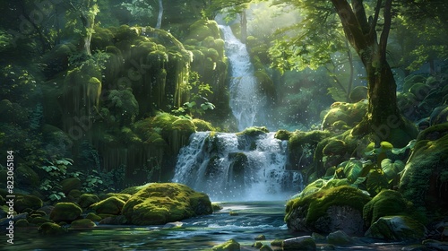 Enchanting Jungle Cascade photo