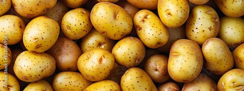Close up of potatoes. Top view