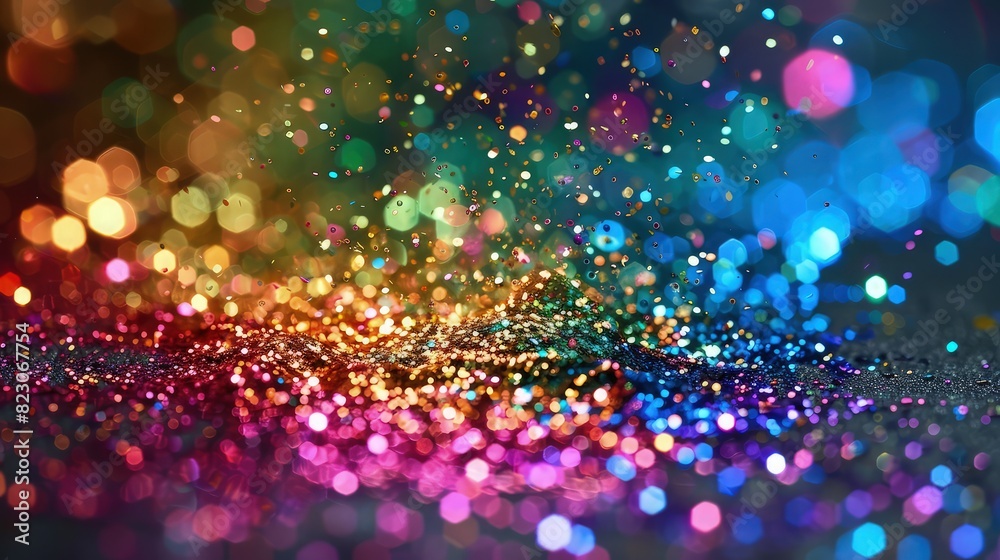Abstract rainbow glitter background. Abstract rainbow glitter background.