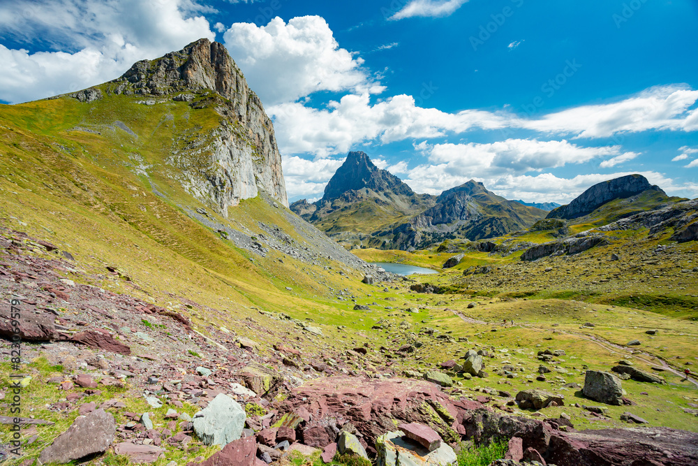 Fototapeta premium Pic du Midi d'Ossau, Pyrenees mountains, France 
