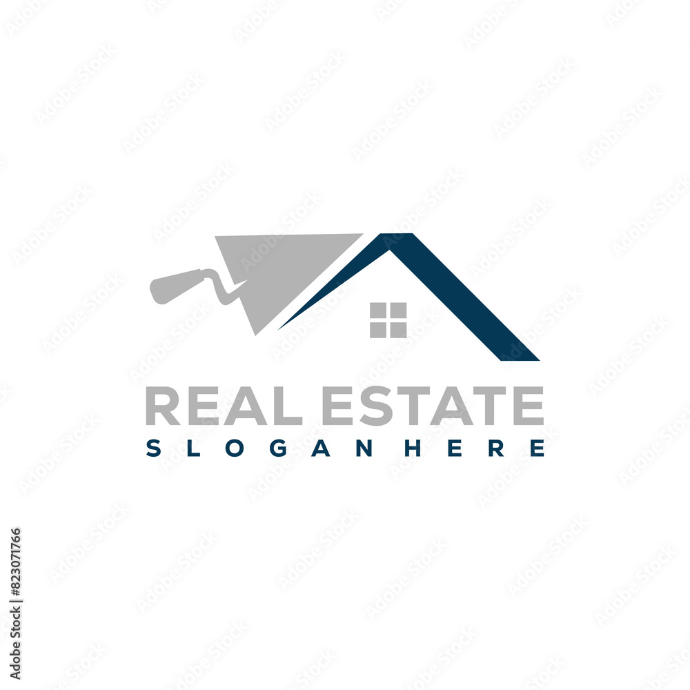 Real Estate Logo Design House Logo Stock Vector. Real Estate Logo Design House Logo Stock Vector.