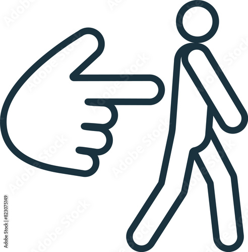 Behavioral Nudges icon. Monochrome simple User Behavior icon for templates, web design and infographics