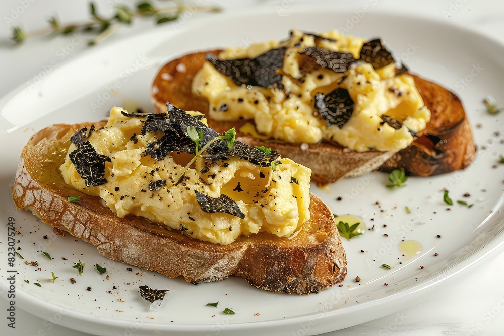 Scrambled Eggs With Bread, Generative AI Scrambled Eggs With Bread, Generative AI