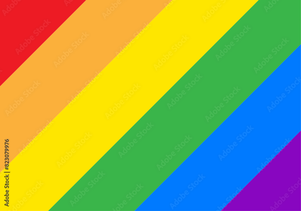 Fondo de bandera del orgullo LGBTQ+ en diagonal.