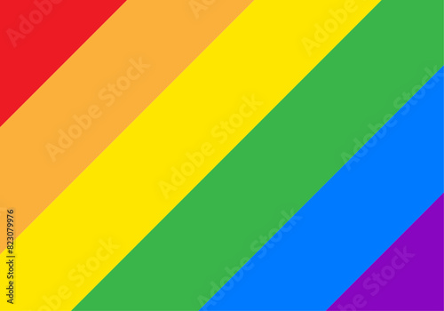 Fondo de bandera del orgullo LGBTQ+ en diagonal. photo