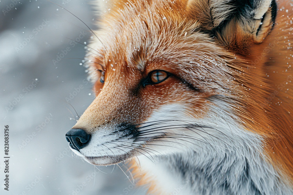 a close up of a fox a close up of a fox
