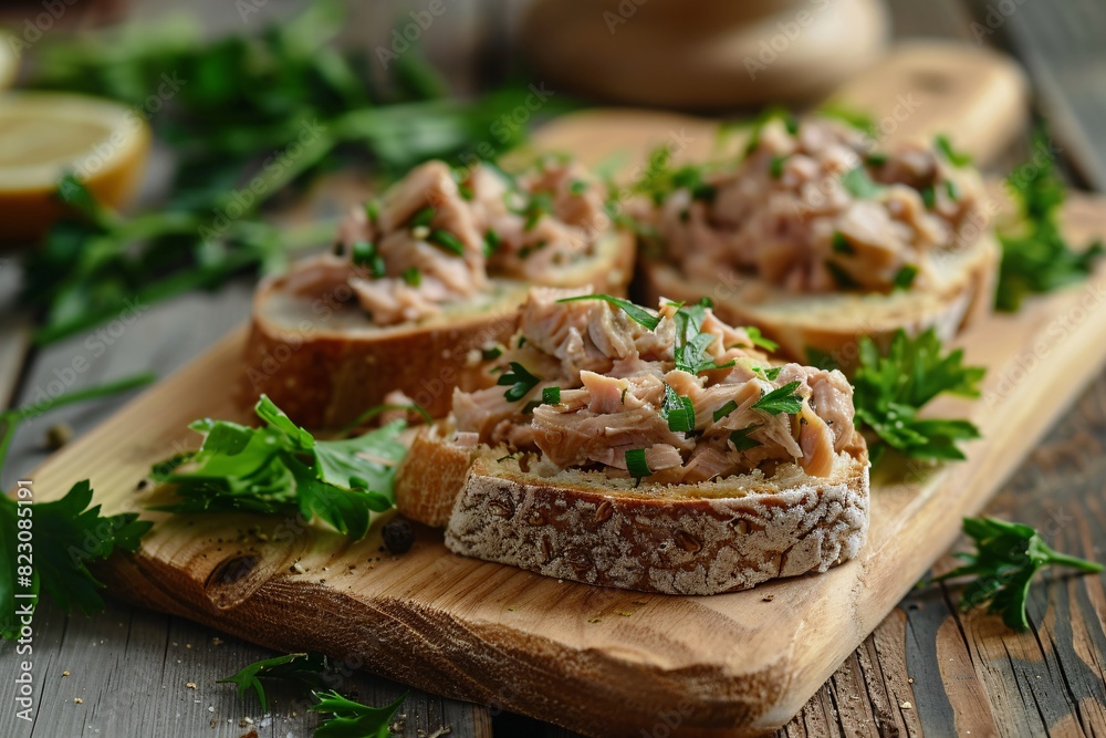 food on a cutting board