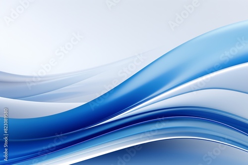 a blue and white wavy lines