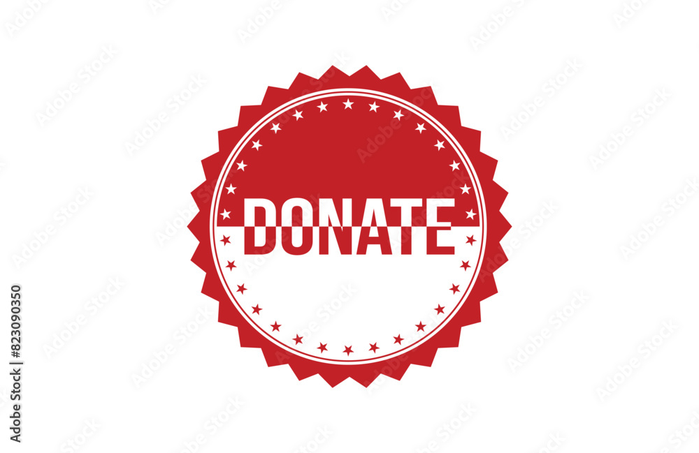 Red banner Donate on white background. Red banner Donate on white background.