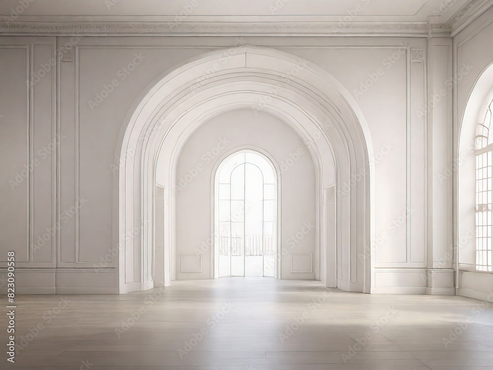 Fototapeta premium corridor with columns