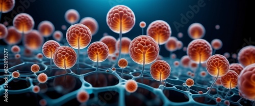 Abstract Cellular Structures Explore the microscopic world