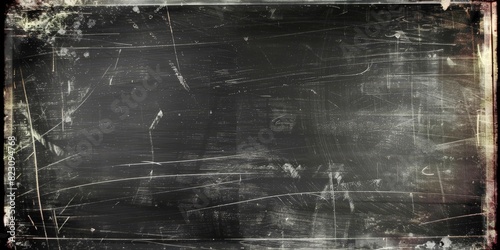 lack background with dust and scratches, dark, texture. Black and white grunge texture background, rough grainy distressed smudged effect. banner