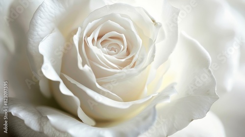 The delicate beauty of a white rose is captured in stunning detail.