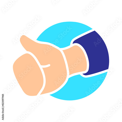 Like line icon. Thumb up, trump up, excellent, nice, good, exYour vote is important to us, confirmation, evaluation, rating. Feedback concept