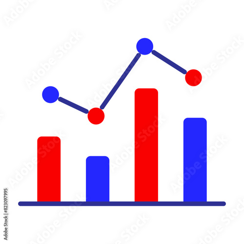 Diagram with exit poll icon. Elections, analysis, evote, check stamps, voting, candidate, voter, polling station, president, parliament, electronic voting, debate, election campaign.