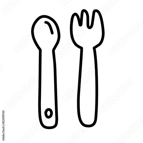 kitchen tools line icon