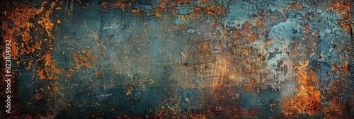 Grunge rusted metal texture,Rusty iron plate texture, old metal, Distressed copper surface, weathered metal photo