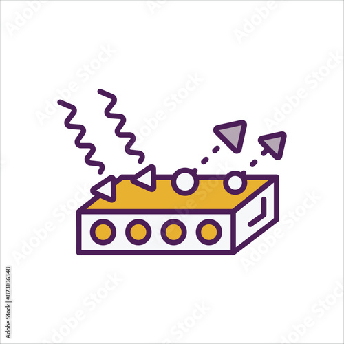Radation Icon editable stock vector icon photo