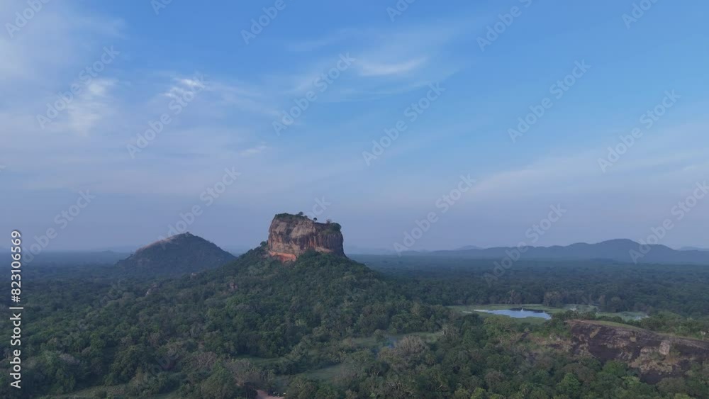 Majestic Lion's Rock in Sigiriya, Sri Lanka. Majestic Lion's Rock in Sigiriya, Sri Lanka.
