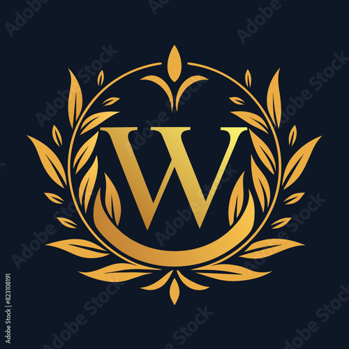 Luxurious letter logo design vector Icon illustration