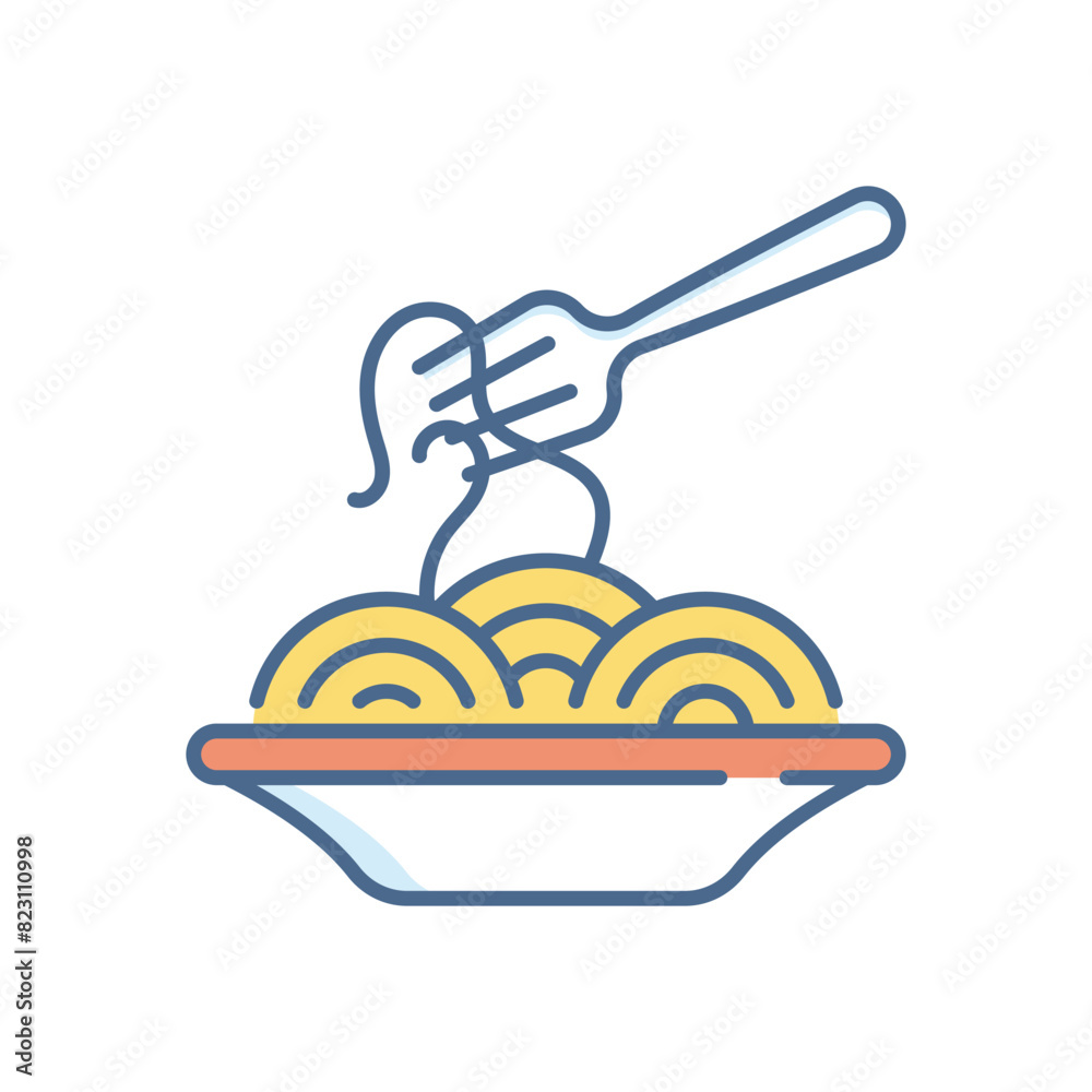 Spaghetti vector icon Spaghetti vector icon