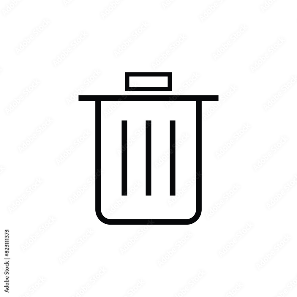 Flat Bin Icon Symbol Vector Illustration Flat Bin Icon Symbol Vector Illustration
