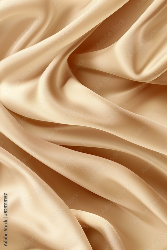 Obraz premium Beige Silk Fabric Background